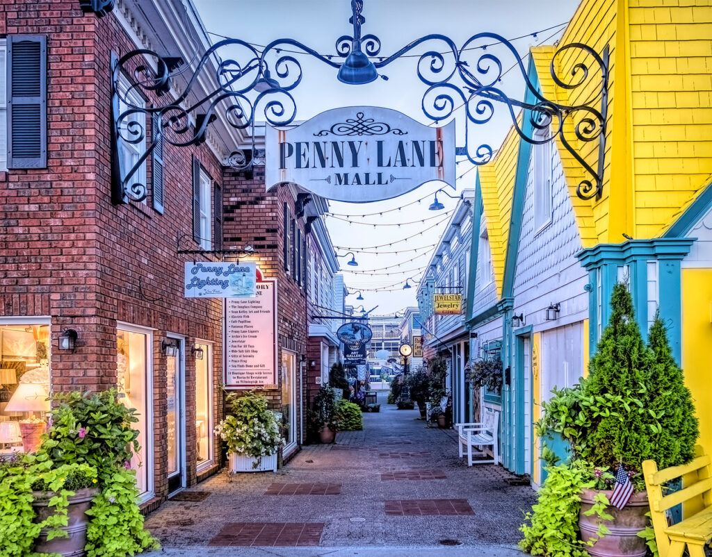 Downtown Rehoboth entrance to Penny Lane