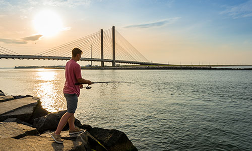 fishing at seashore park